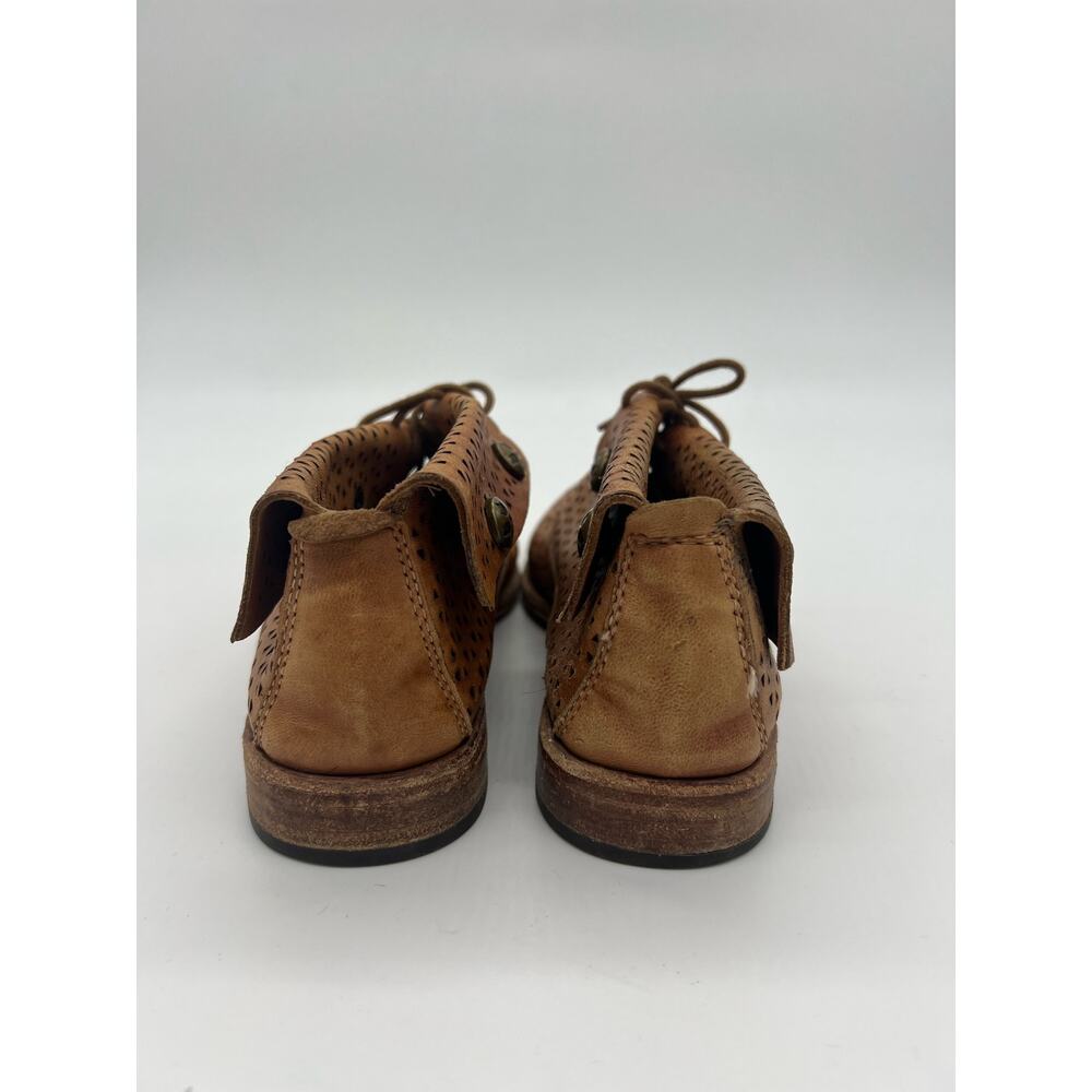 Patricia Nash “Sabrina” Leather Brown Ankle Boots Size - Picture 7 of 7